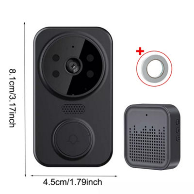 Wireless Smart Video Doorbell Camera with Chime - HD Video & Two-Way Talk