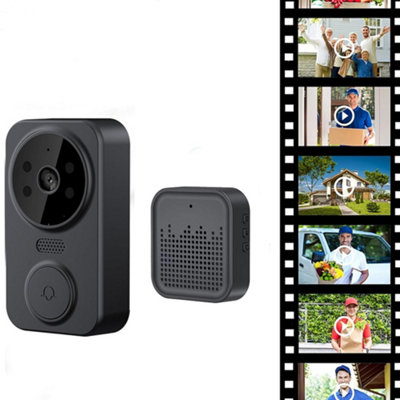 Wireless Smart Video Doorbell Camera with Chime - HD Video & Two-Way Talk