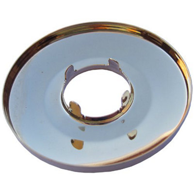 Wirquin 1/2 Inch (21mm) Brass Golden Plated Cone Stainless Steel Pipe Collar Rose - 4