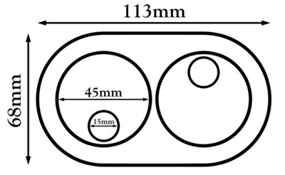 Wirquin 15mm Double Pipe Cover PVC White Radiator Plastic Water Collar Rose