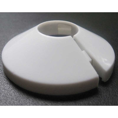 Wirquin 2 x 15mm Pipe Cover Collar White PVC Plastic Radiator Pipe Hole Rose - 3