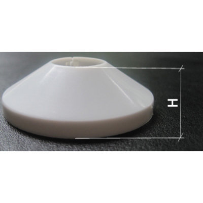 Wirquin 2 x 20mm Pipe Cover Collar White PVC Plastic Radiator Pipe Hole Rose - 3