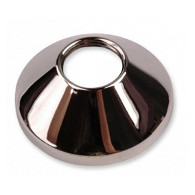 Wirquin 3/4 Inch x 20mm High Tap Pipe Cover Collar Chrome Plated Steel Cone Rose