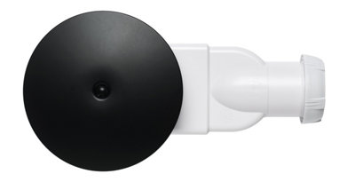 Wirquin Black Dome DN40 Slim Shower Drain Waste Trap Super Flat Cup-Connection 24l/min