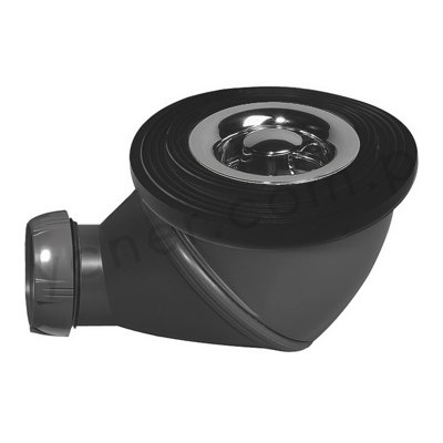 Wirquin Multi Directional Shower Tray Waste Drain 50mm Diameter 360 Degree Chromed Dome