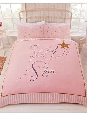 Wish Upon a Star Single Duvet Cover and Pillowcase Set