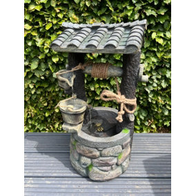 Wishing Well Water Feature with LED Light
