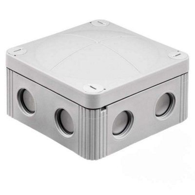 WISKA ADAPTABLE JUNCTION BOX ENCLOSURE GREY 407/5 95MM X 95MM X 60MM IP66
