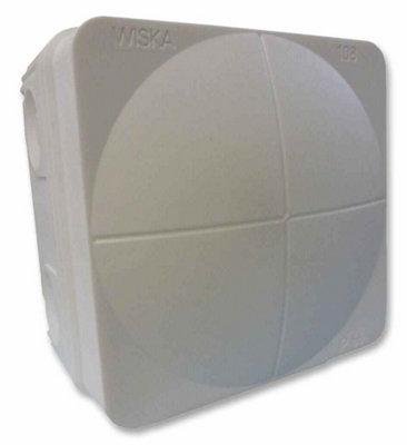 WISKA - Combi 108/5 Polypropylene IP66 Junction Box Grey 76 x 76 x 51mm