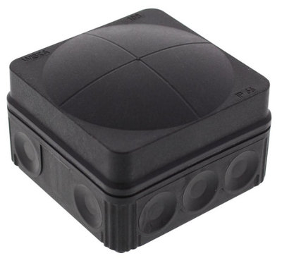 WISKA - Combi 108 Black Junction Box Enclosure