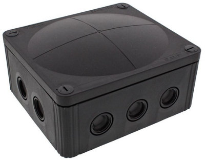 WISKA - Combi 1210 Black Junction Box Enclosure