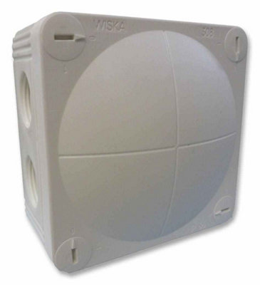 WISKA - Combi 308/5/W Polypropylene IP66/67 Junction Box White 85 x 85 x 51mm