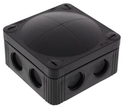WISKA - Combi 308 Black Junction Box Enclosure
