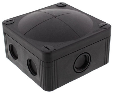 WISKA - Combi 407 Black Junction Box Enclosure