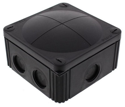 WISKA - Combi 607 Black Junction Box Enclosure