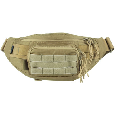 Wisport Gekon Hüfttasche (Waist Pack) In Schwarz – MOLLE-kompatibel, Wasserabweisend, Mit Vielen Fächern