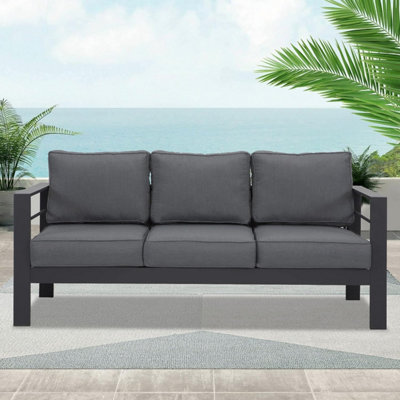 Wisteria Lane Aluminium Outdoor 3 Seat Garden Sofa - 6
