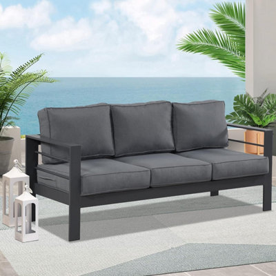 Wisteria Lane Aluminium Outdoor 3 Seat Garden Sofa - 7