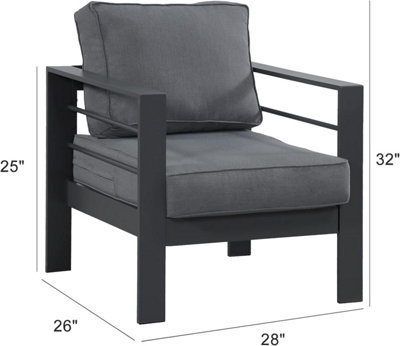 Wisteria Lane Pair of Aluminum Outdoor Chairs - 3