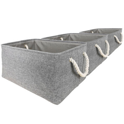 Wistows Pack of 3 Fabric Storage Boxes