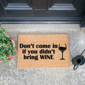 Without Wine Doormat - Regular 60x40cm