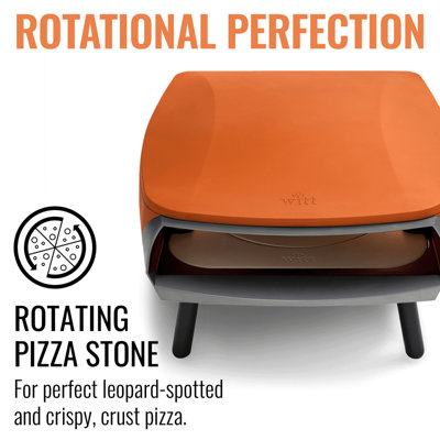 Witt Outdoor Pizza Oven Rotante Orange