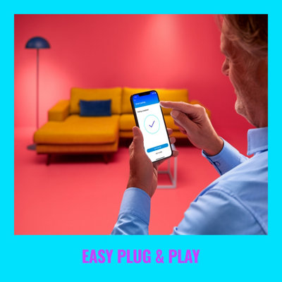 WiZ Colour Imageo Smart Connected WiFi Ceiling Light Spot Fixture 4 Spot - White with App Control