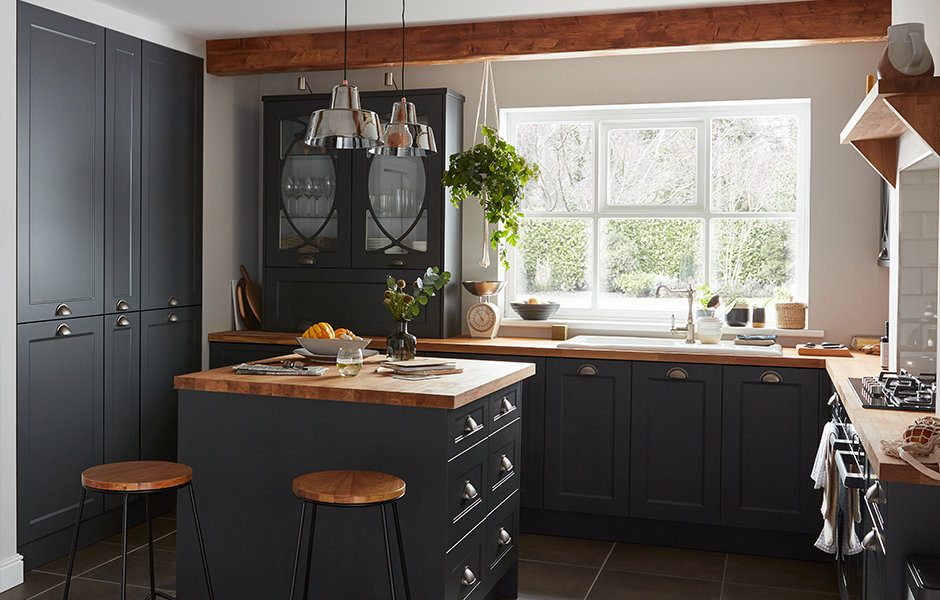 Artemisia Matt Graphite Classic Shaker Fitted Kitchens