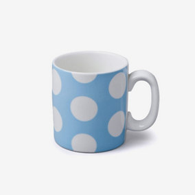 WM Bartleet & Sons Porcelain 0.7 Pint Spotty Mug, Blue