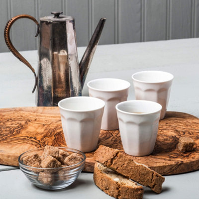 WM Bartleet & Sons Porcelain Americana Style Espresso Cups, Set of 4