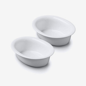 WM Bartleet  & Sons Porcelain Individual Oval Pie Dish, Set of 2