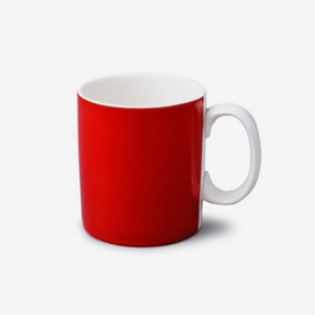 WM Bartleet & Sons Porcelain Large 1 Pint Mug, Red