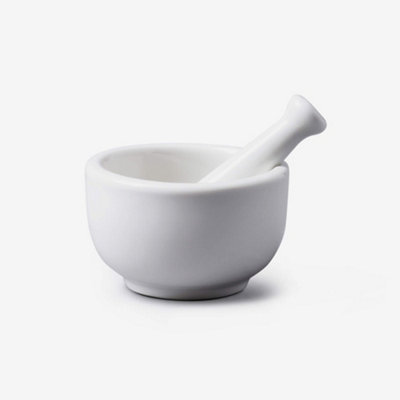 WM Bartleet & Sons Porcelain Mini Mortar & Pestle, 6.5cm