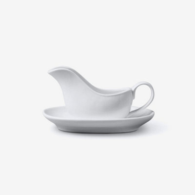 WM Bartleet & Sons Porcelain Mini Sauce Boat & Saucer, 114ml