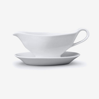 WM Bartleet & Sons Porcelain Mini Sauce Boat & Saucer | DIY at B&Q