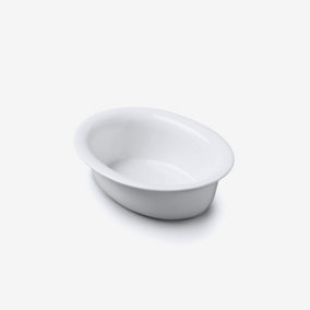 WM Bartleet & Sons Porcelain Oval Pie Dish, 18cm