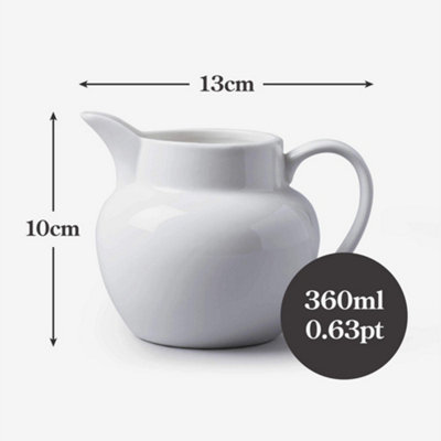 WM Bartleet & Sons 1750 T426 Bellied brocca, bianco, 1000ml