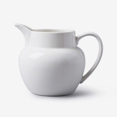 WM Bartleet & Sons 1750 TSET21 Lot de 4 Crémiers à Ventre Traditionnel en Porcelaine Blanc, 20 millilitres