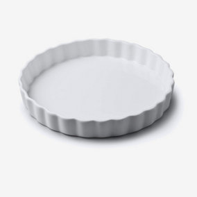 WM Bartleet & Sons Porcelain Round Flan Dish, 24cm