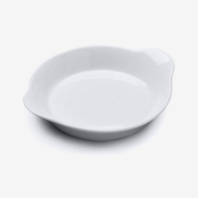 WM bartleet & Sons Porcelain Round Gratin Dish, 21cm