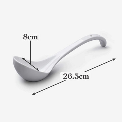 WM Bartleet Sons Porcelain Soup Ladle White DIY at B Q