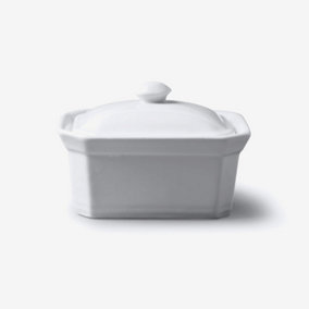 WM Bartleet & Sons Porcelain Terrine Butter Dish with Lid, 14cm