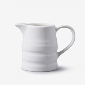 WM Bartleet & Sons Porcelain Traditional Churn Jug 0.5 Pint, White