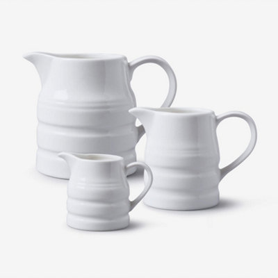 WM Bartleet & Sons, porcellana tradizionale brocca, bianco, 1 pints