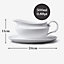 WM Bartleet & Sons Porcelain Traditional Gravy Boat with Saucer, 500ml