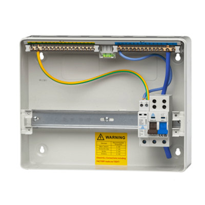 WME14/SP 14 Way Metal Consumer Unit with 100A Main Switch and Surge Protection Device (SPD) - 11 Usable Ways