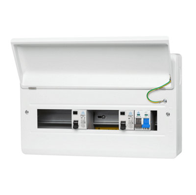 WME1663TR 16 Module Metal Consumer Unit with 100A Main Switch, 2x 63A RCD - 10 Usable Ways
