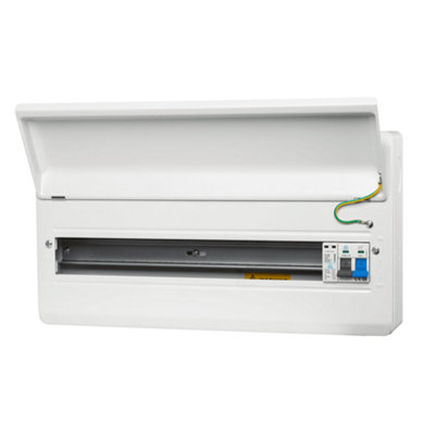 WME22/SP 22 Way Metal Consumer Unit with 100A Main Switch and Surge Protection Device (SPD) - 19 Usable Ways