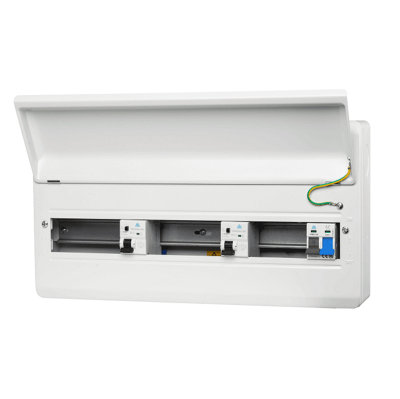 WME2280TR 22 Module Metal Consumer Unit with 100A Main Switch, 2x 80A RCD - 16 Usable Ways