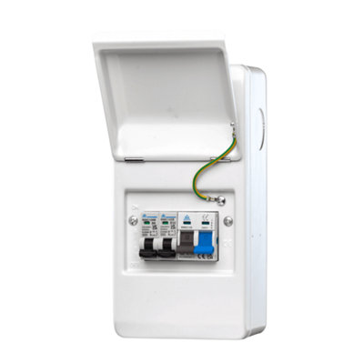 WMMS/632 100A Main Switch Metal Garage Consumer Unit with 6A and 32A MCBs